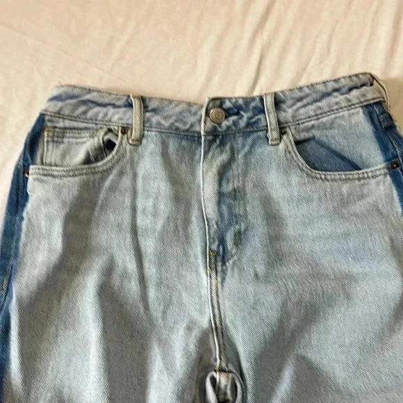 Pacsun denim mom jeans raw hem size 28 - Picture 2 of 8